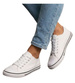 Trampki męskie z tkaniny klasyczne białe /e2-1 13758 T291/