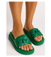 Plażowe zielone klapki damskie /G7-2 17884 S098/
