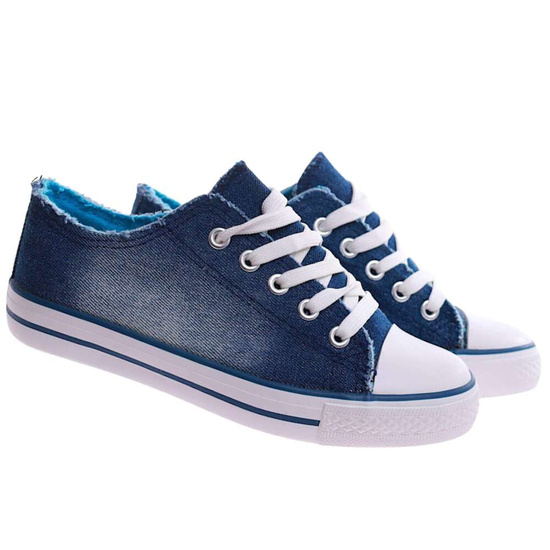 Granatowe trampki dla dziewczynki /C2-2 17286 T111/