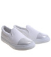 Wsuwane białe trampki dziewczęce slip on /B5-2 13683 T004/
