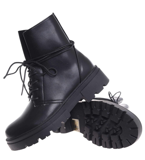 Zimowe botki trapery z ociepleniem /B4-3 18500 T4/