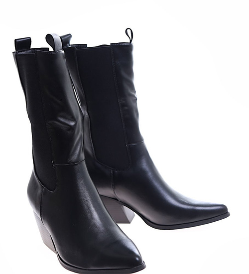 Krótkie kozaki sztyblety z łańcuchem /A3-3 13045 S16-6/