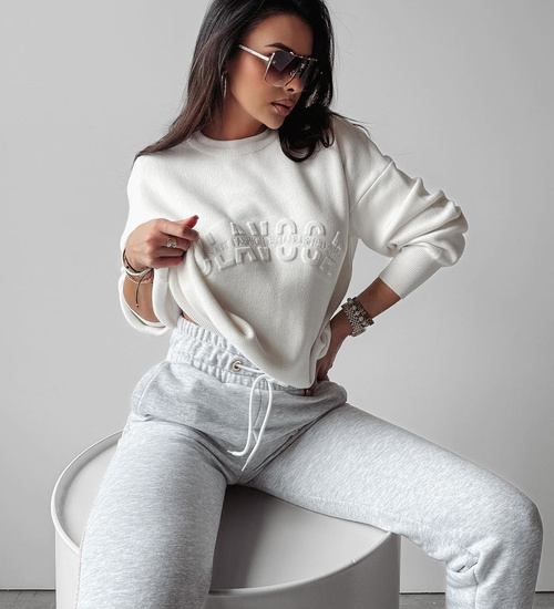 Ecru sweter damski Yukio 2023 Olavoga /H UB671 L146/