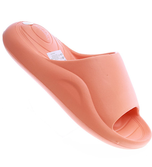 Designerskie pomarańczowe klapki na basen /G9-1 13836 S2/