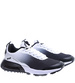 Czarno białe sznurowane męskie buty sportowe /C4-1 15596 T732/