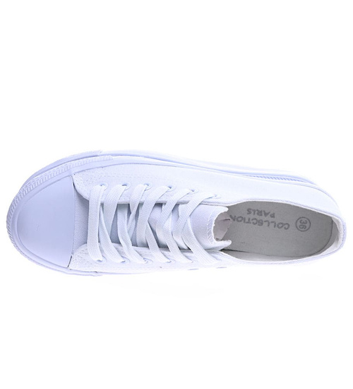 Klasyczne białe trampki damskie /F1-3 14503 S234/