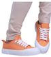 Pomarańczowe trampki damskie z tkaniny /E6-1 15964 G157/