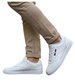 Wygodne białe sznurowane trampki męskie ost522