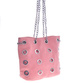 Różowa damska torebka z łańcuszkiem /H2-K30 TB294 S/