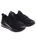Buty sportowe czarne sznurowane sneakersy /G3-3 17952 W388/