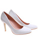 Białe czółenka damskie na szpilce /D3-3 17484 G157/