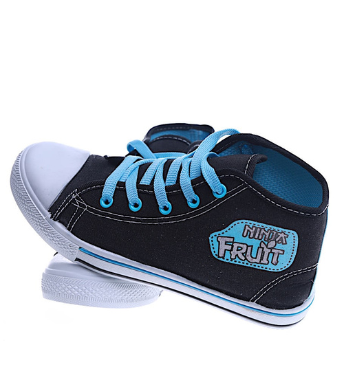Wysokie trampki Ninja Fruit Czarne /G6-3 13868 S097/