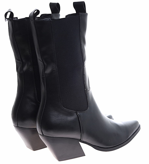 Krótkie kozaki sztyblety z łańcuchem /A3-3 13045 S16-6/