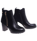 Botki damskie na stabilnym obcasie Czarne /E1-3 18318 T4814/