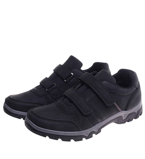 Męskie buty trekkingowe na rzepy /E7-3 18187 T480/