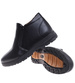 Czarne ocieplane botki męskie z suwakiem /A5-2 18597 T386/