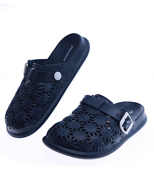 Granatowe damskie klapki na basen /B6-1 13846 S194/