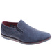Wsuwane półbuty męskie granatowe /C4-1 2344 T386/