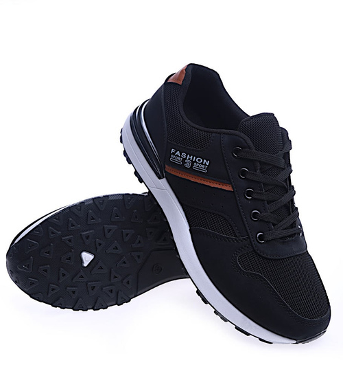 Wiązane męskie buty sportowe /E7-3 13933 T489/