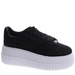 Czarne koronkowe trampki na platformie Seastar /G4-2 17409 S499/