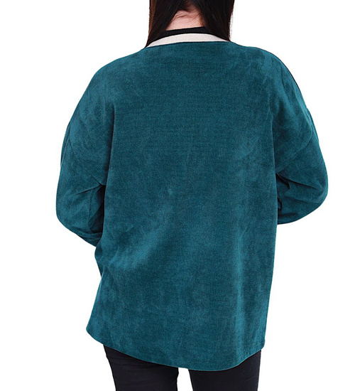 Rozpinana zielona bluza damska /H UB806 S331/
