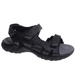 Czarne męskie sandały na rzep /G5-1 17619 T431/