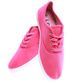 Sznurowane tenisówki damskie fuksja /D2-3 16254 T099/