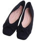 Czarne baleriny damskie z kokardą /E3-1 +h2 17696 W4-92/