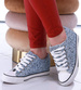 Niebieskie trampki sneakersy na koturnie /G9-3 13486 TG089/