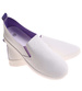 Biało fioletowe damskie tenisówki slip on /G7-2 17939 G137 +L3-2/