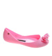 Gumowe balerinki meliski z kokardą Różowe /F10-2 4455 S078/