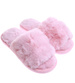 Pluszowe jasno różowe kapcie dziewczęce /D6-1 17159 G8-6/