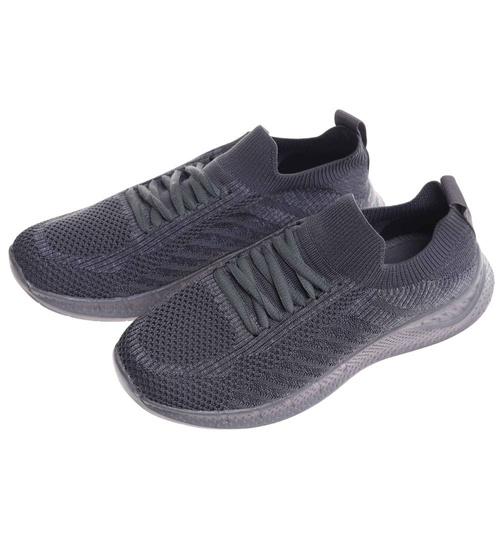 Szare wsuwane chłopięce buty sportowe /E6-3 17993 T283/
