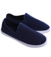 Materiałowe granatowe męskie trampki slip on /F8-2 17179 T284/
