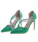 Zielone damskie szpilki czzółenka /G6-2 13281 T395/