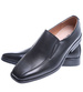 Wsuwane męskie czarne półbuty mokasyny /D6-1 15497 T251/