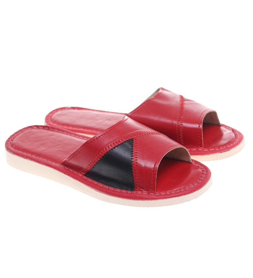 Bordowe klapki domowe /G13-1 10936 S195/