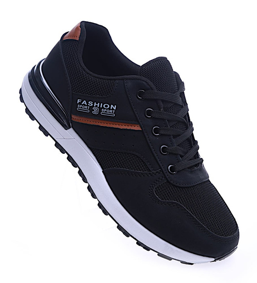 Wiązane męskie buty sportowe /E7-3 13933 T489/