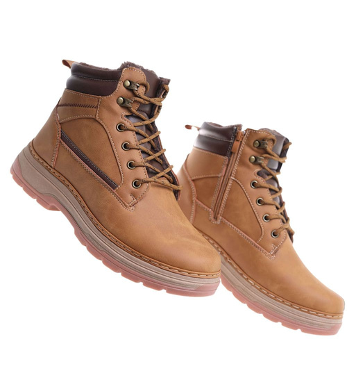 Ocieplane buty trekkingowe męskie Camel /F2-1 18306 T424/
