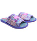 Fioletowe materiałowe kapcie damskie /G11-1 17593 T2-5/