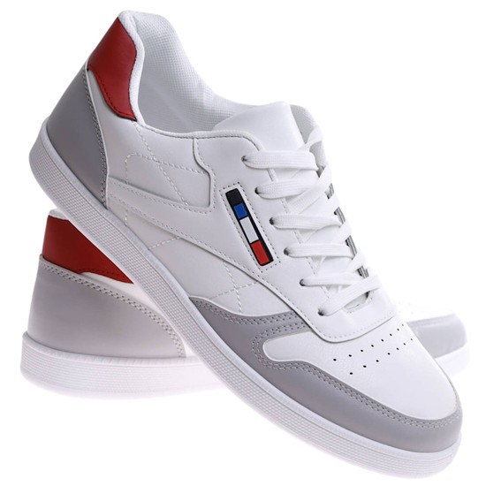 Wygodne sznurowane trampki męskie /G4-1 17220 T386/