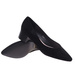 Czarne czółenka na niskim obcasie Pointy Toe /F5-3 18807 T381/