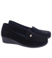 Czarne czółenka na niskim koturnie /F6-3 17666 W333/