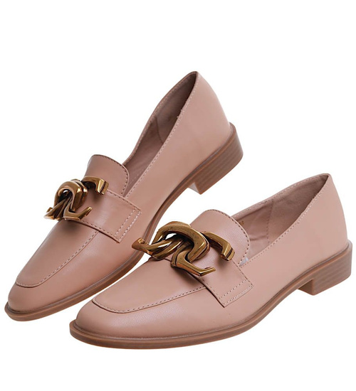 Wsuwane baleriny lordsy Khaki /A6-2 11599 T581/