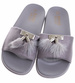 Dziewczęce szare klapki na lato /G4-2 16438 T290/