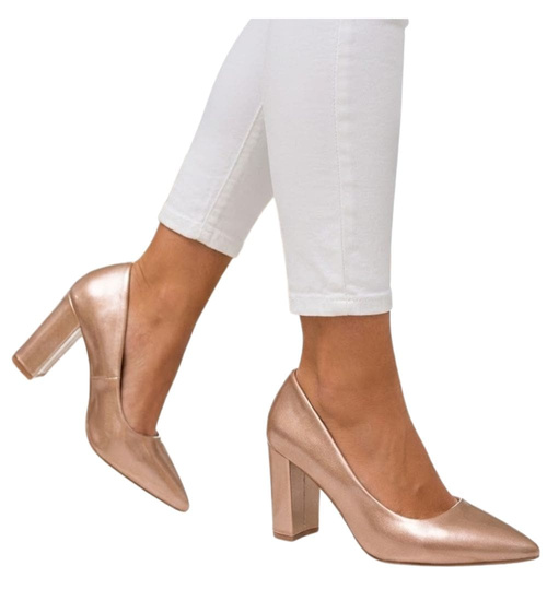 Szampańskie czółenka na słupku /C5-3 11810 T592/