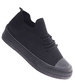 Czarne elastyczne trampki damskie /H2 18491 W6/
