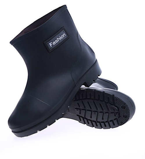 Czarne krótkie kalosze damskie gumiaki /G13-1 13930 T245/