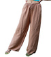 Przewiewne luźne spodnie alladynki Brązowe /H UB765 T288/