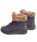 Szare ocieplane botki jak trampki z kożuszkiem /F9-2 15213 S291/